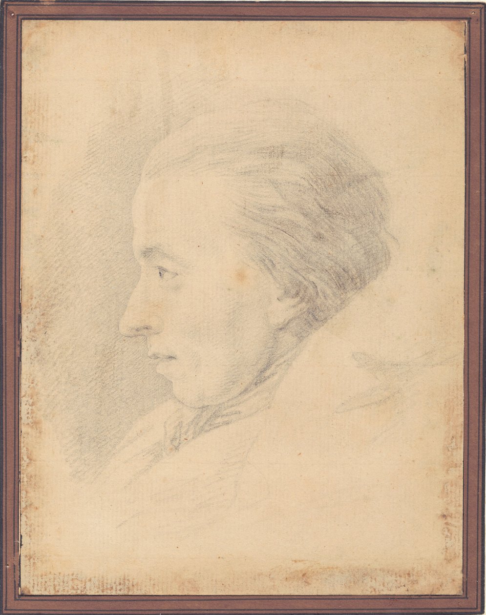 Porträtt av poeten Johannes Ewald (1743-81) av J.F. Clemens