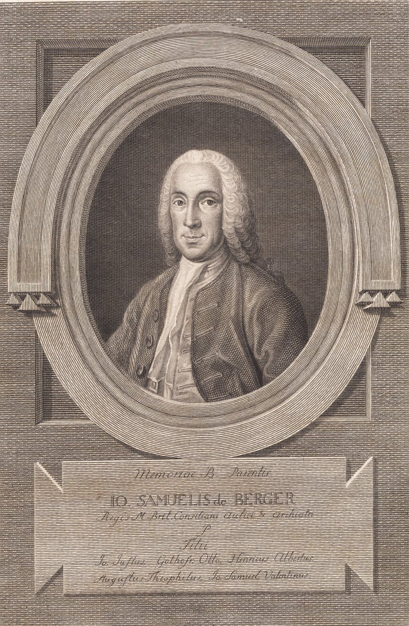 Porträtt av doktor Johann Samuel von Berger av J.F. Clemens