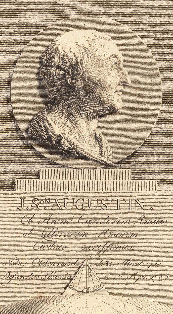 Sekreterare i krigskontoret Johan Samuel Augustin av J.F. Clemens