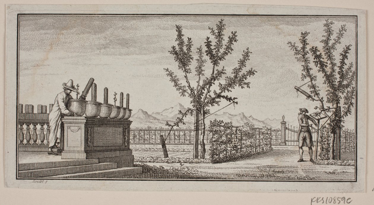 Vinjett med fyra bevingade andar av J.F. Clemens