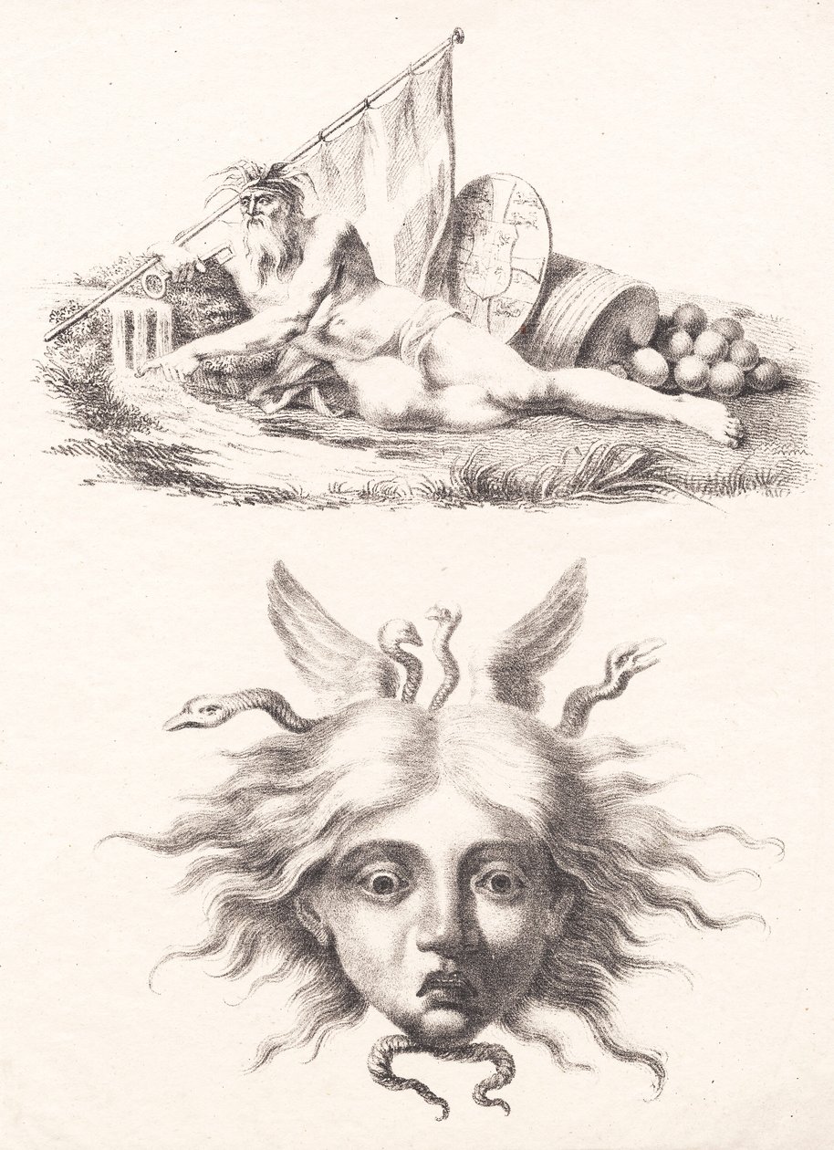 Öresund. Medusa huvud av J.F. Clemens