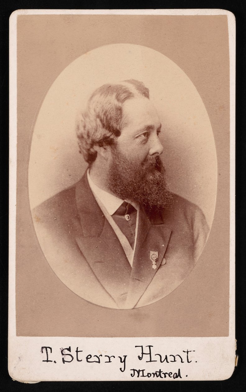 Porträtt av Thomas Sterry Hunt 1826-1892, före 1892. av JG Parks