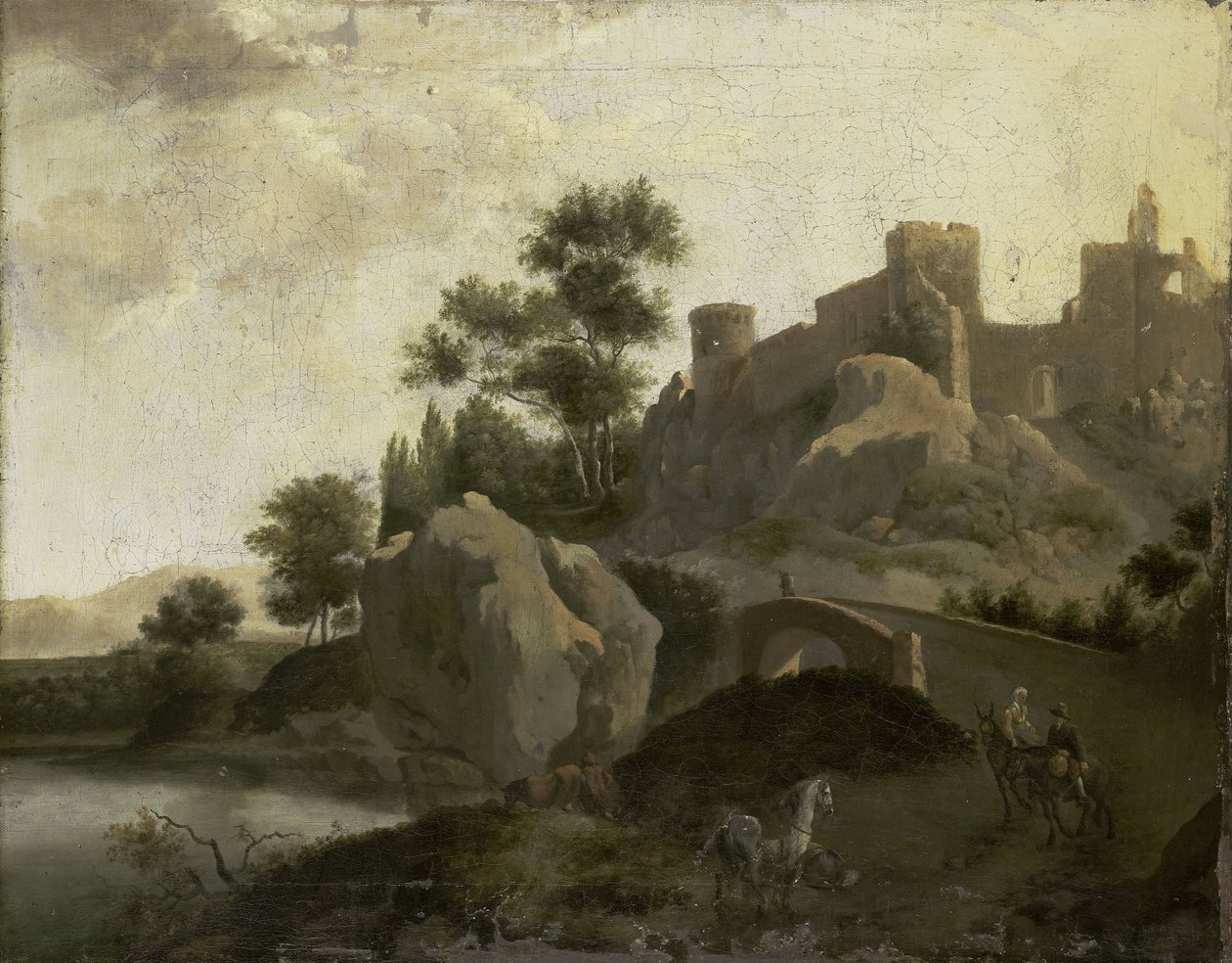 Italienskt landskap av J.G. Schieblius