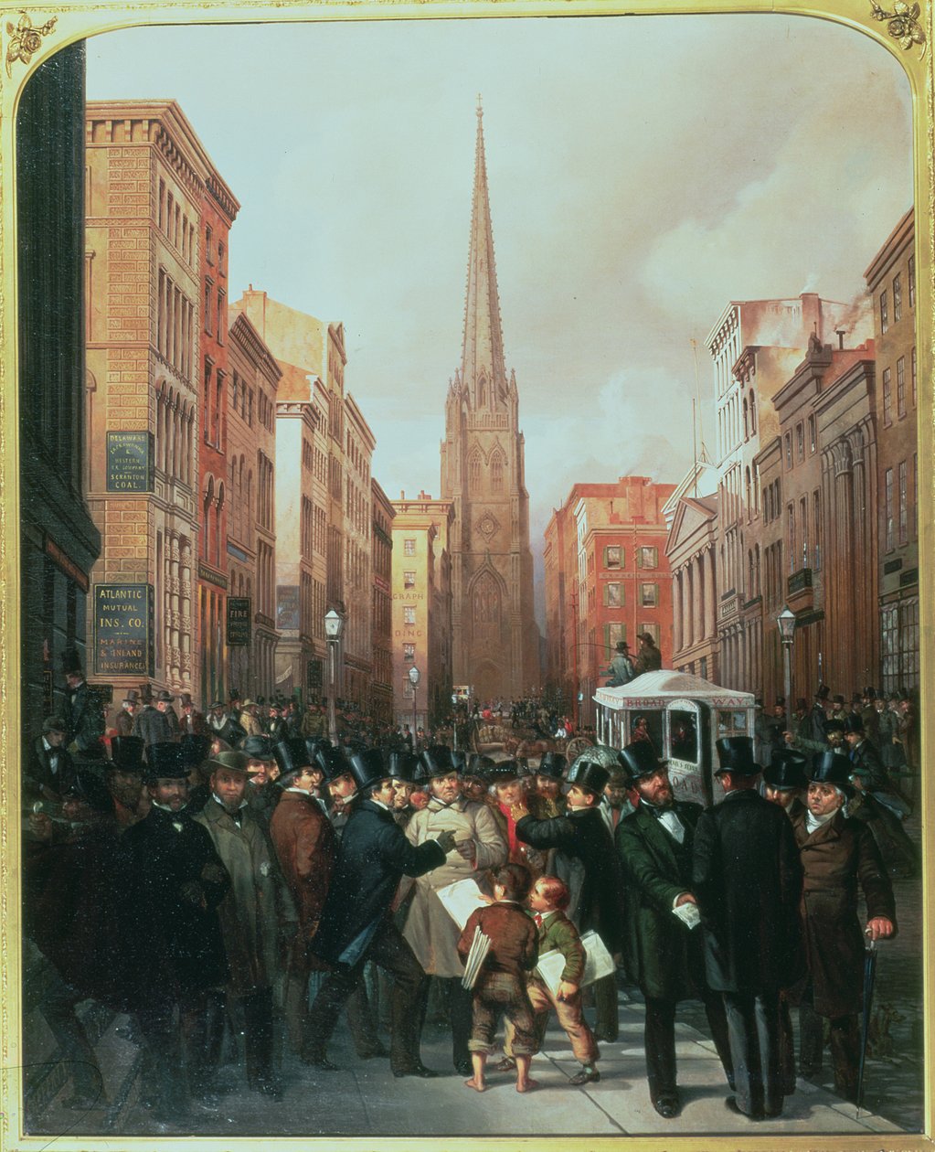 Wall Street, 13 oktober 1857 av J.H. and Rosenburg, C. Cafferty