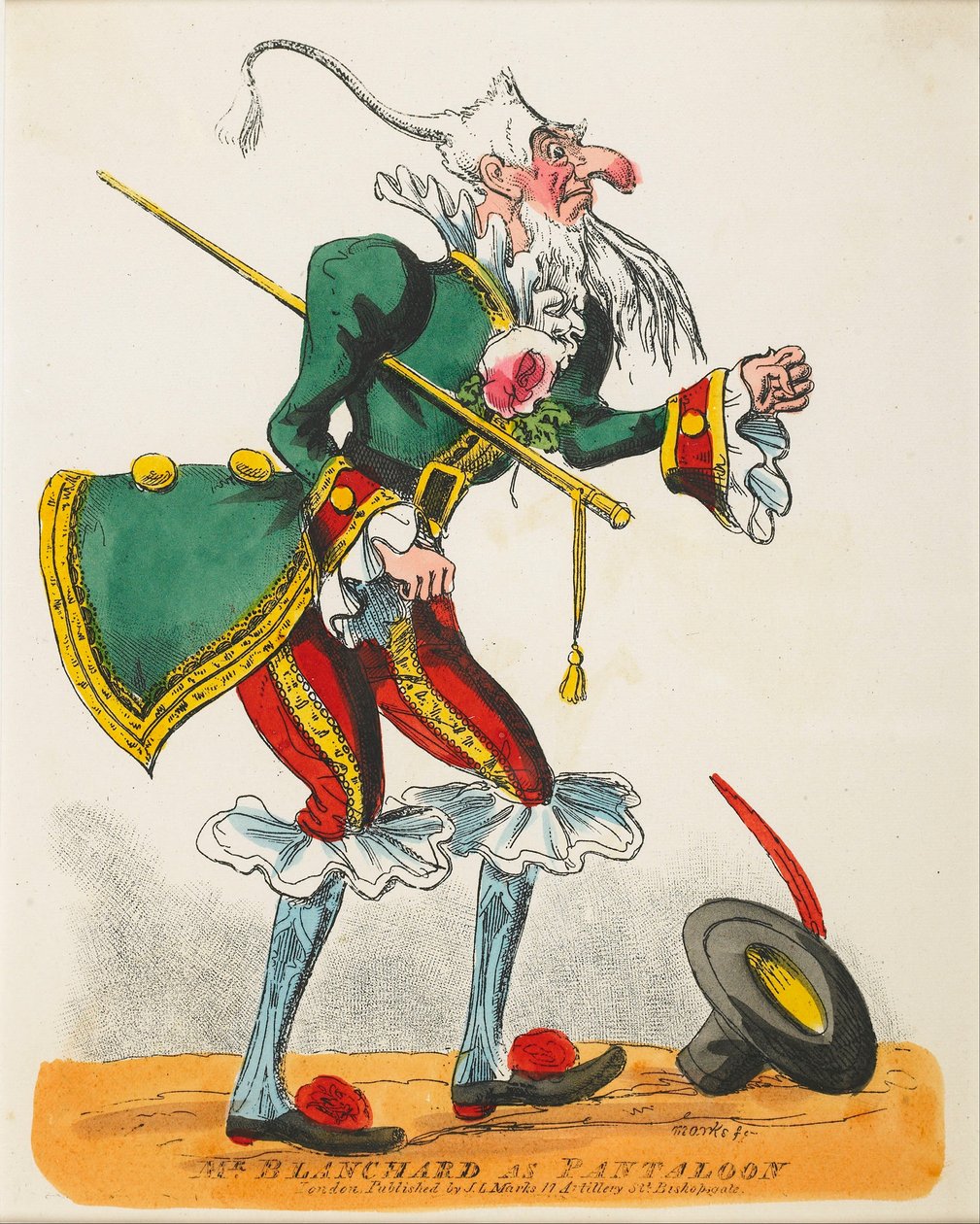 teatraliskt porträtt av J.L. Marks