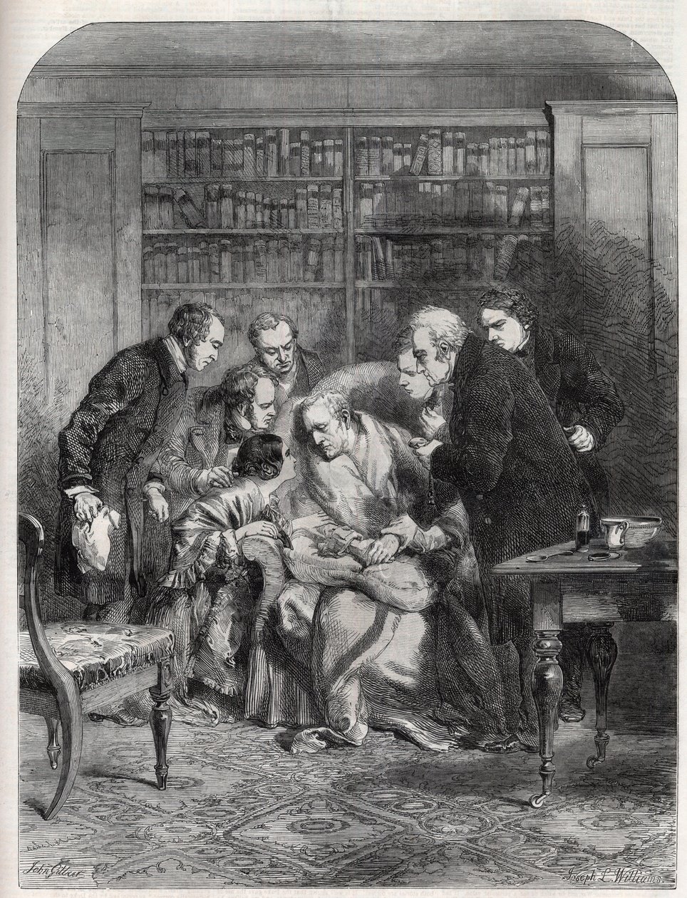 Last Moments of the Duke of Wellington (Arthur Wellesley av J.L. (after) Williams