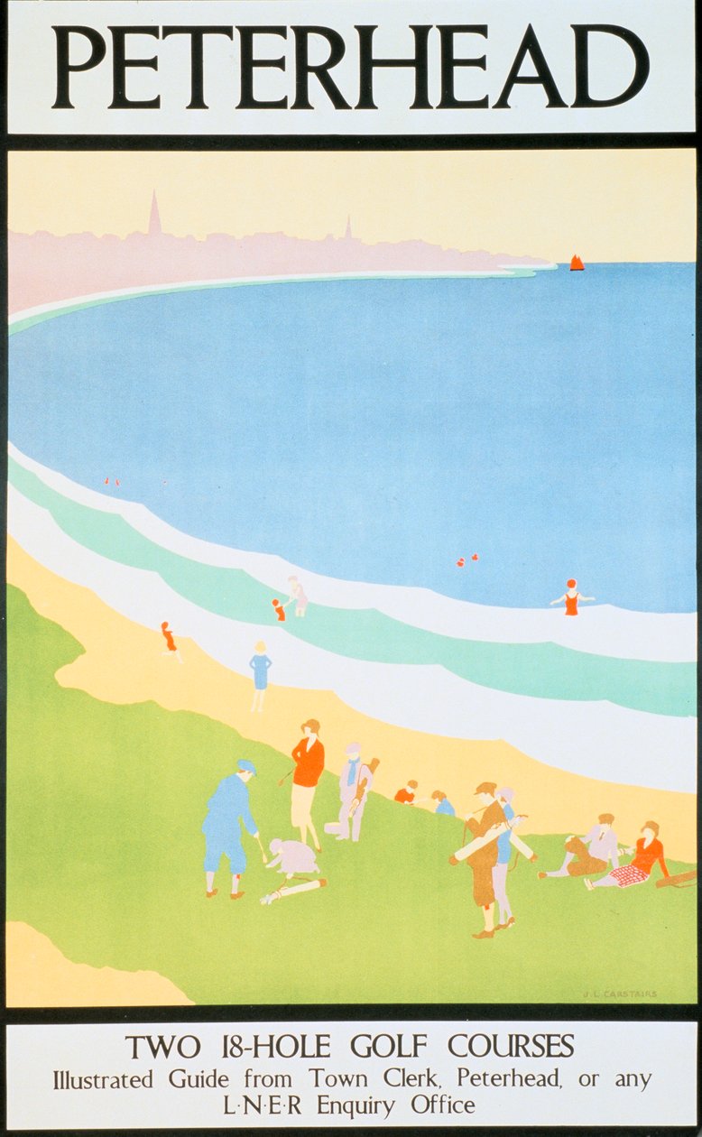 "Peterhead", London & North Eastern Railway LNER-affisch, c1930 av JL Carstairs
