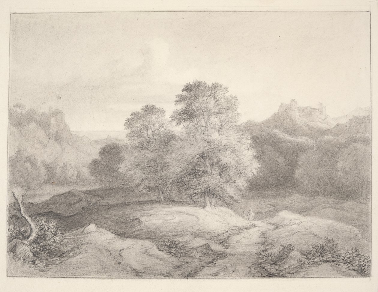 Landskap från Roms närhet av J.L. Lund