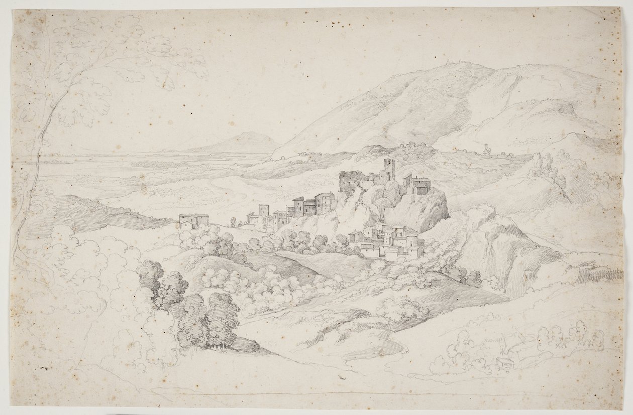 Olevano Romano. Sabinerbjergene av J.L. Lund