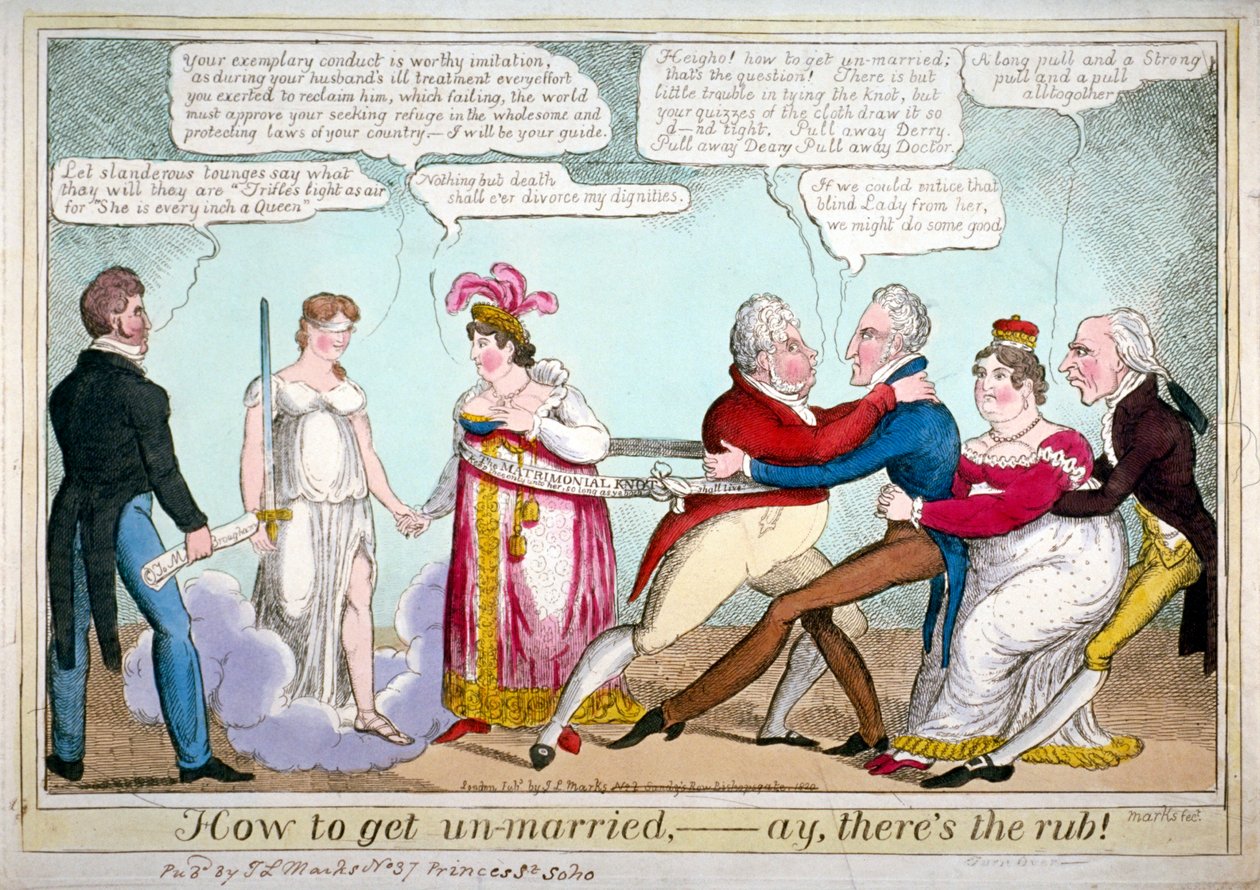 "Hur man blir ogift, ja, där är det skam!", 1820 av JL Marks