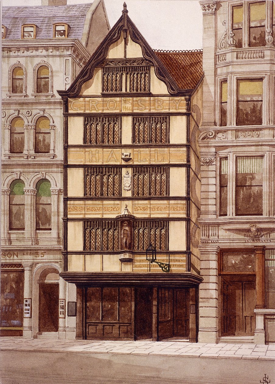 Crosby Hall, Bishopsgate, London, 1860 av JL Stewart