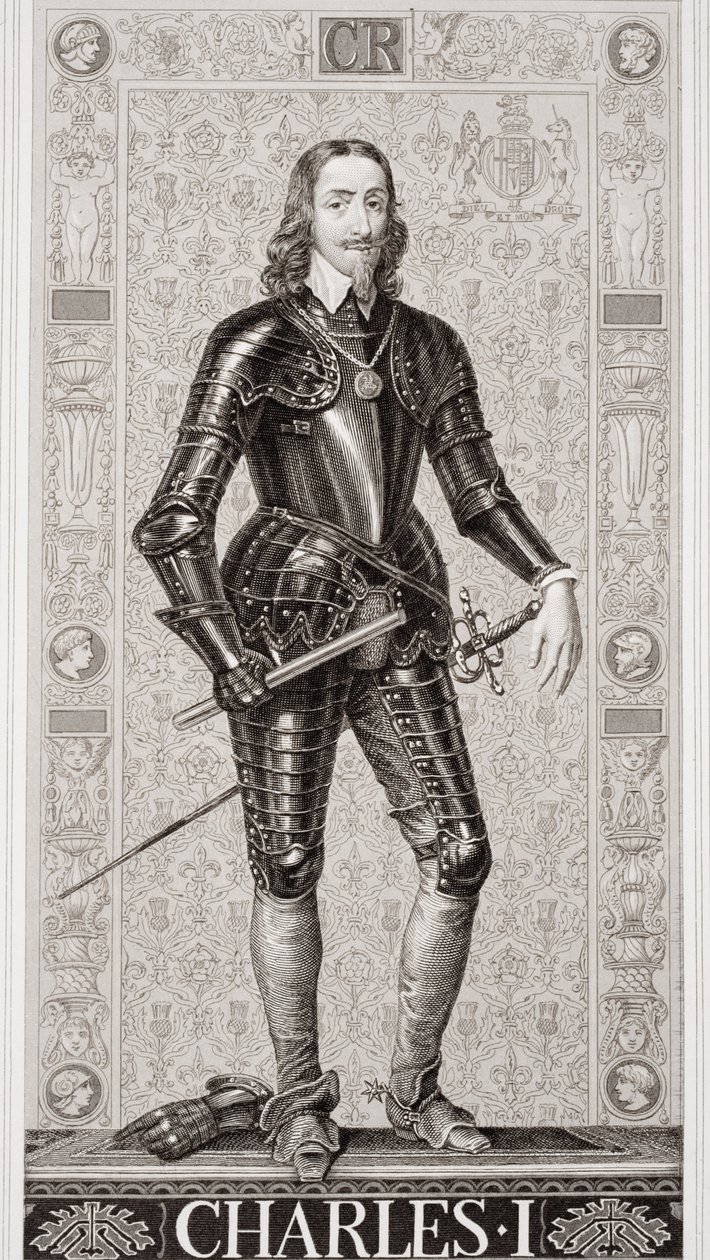 Charles I (1600-49) från "Illustrationer av engelsk och skotsk historia" volym I av J.L. Williams