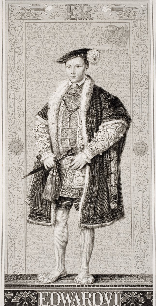 Edward VI (1537-53) från "Illustrationer av engelsk och skotsk historia" volym I av J.L. Williams