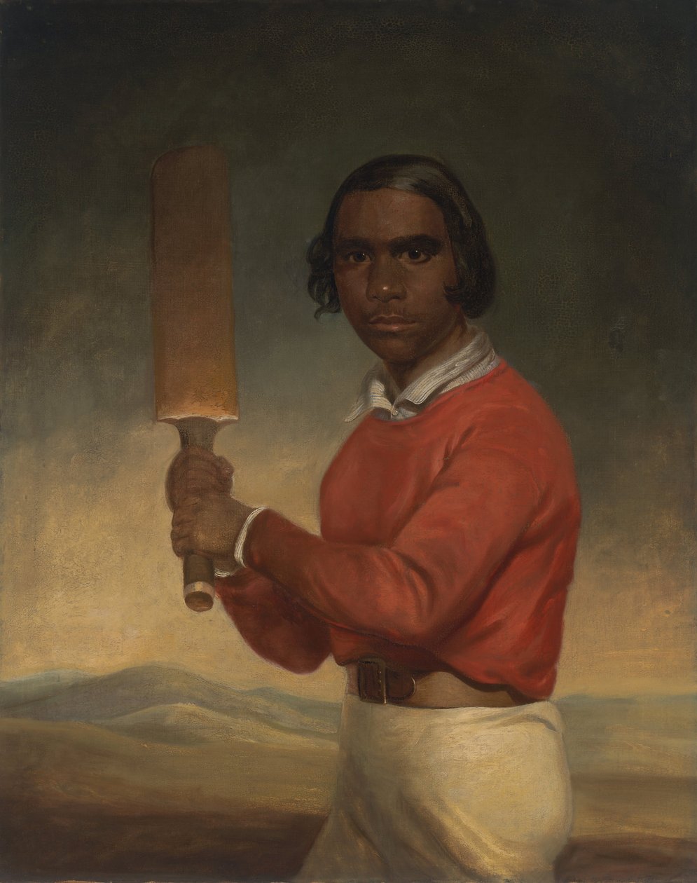 Porträtt av Nannultera, en ung Poonindie -cricketspelare av J.M. Crossland