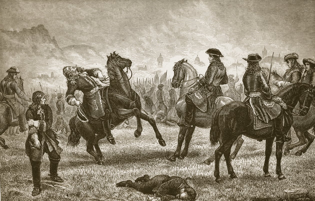 William III vid belägringen av Namur, graverad av Butterworth och Heath av J.M.L. Ralston