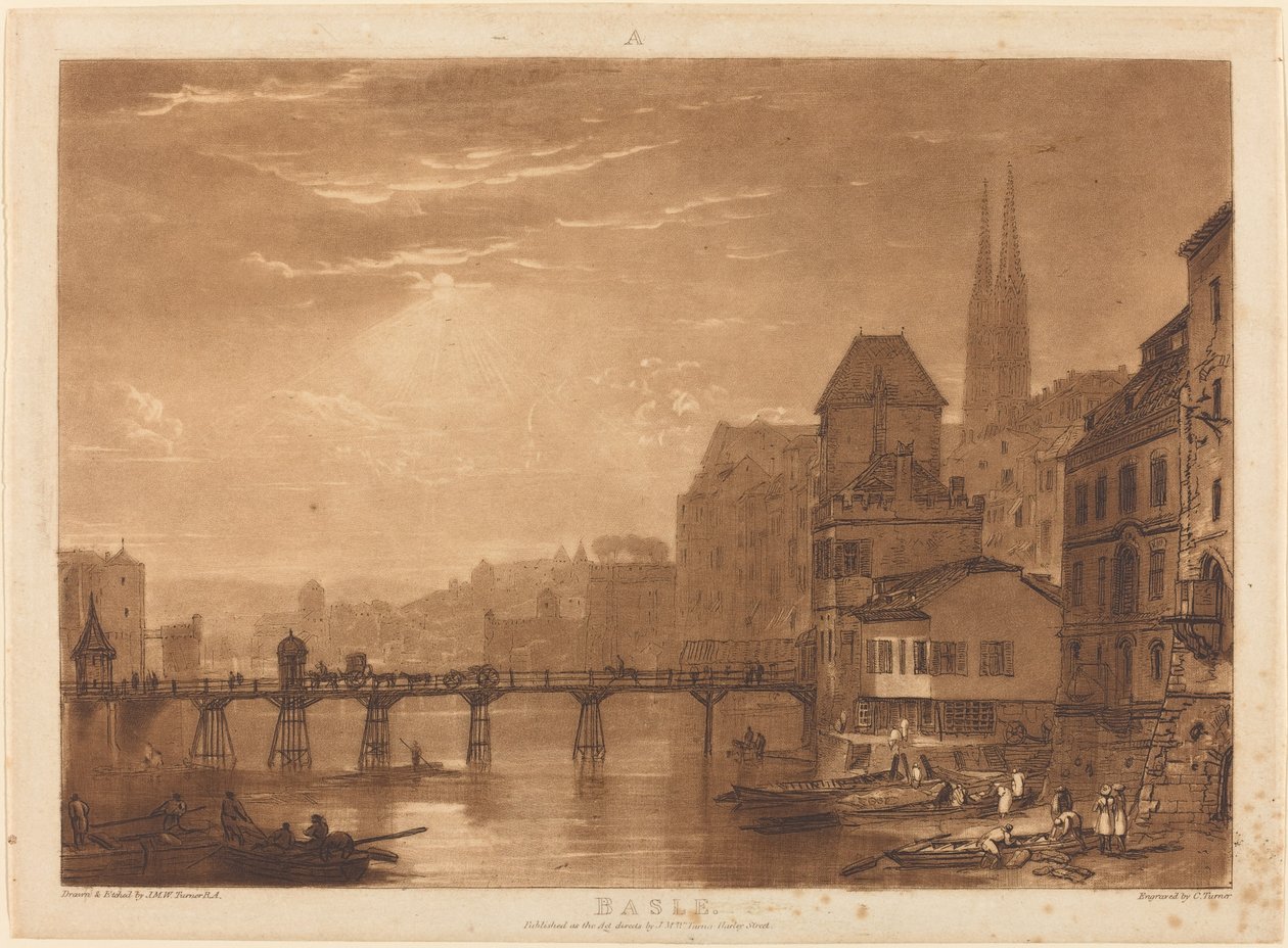 Basel, utgiven 1807. av Joseph Mallord William Turner