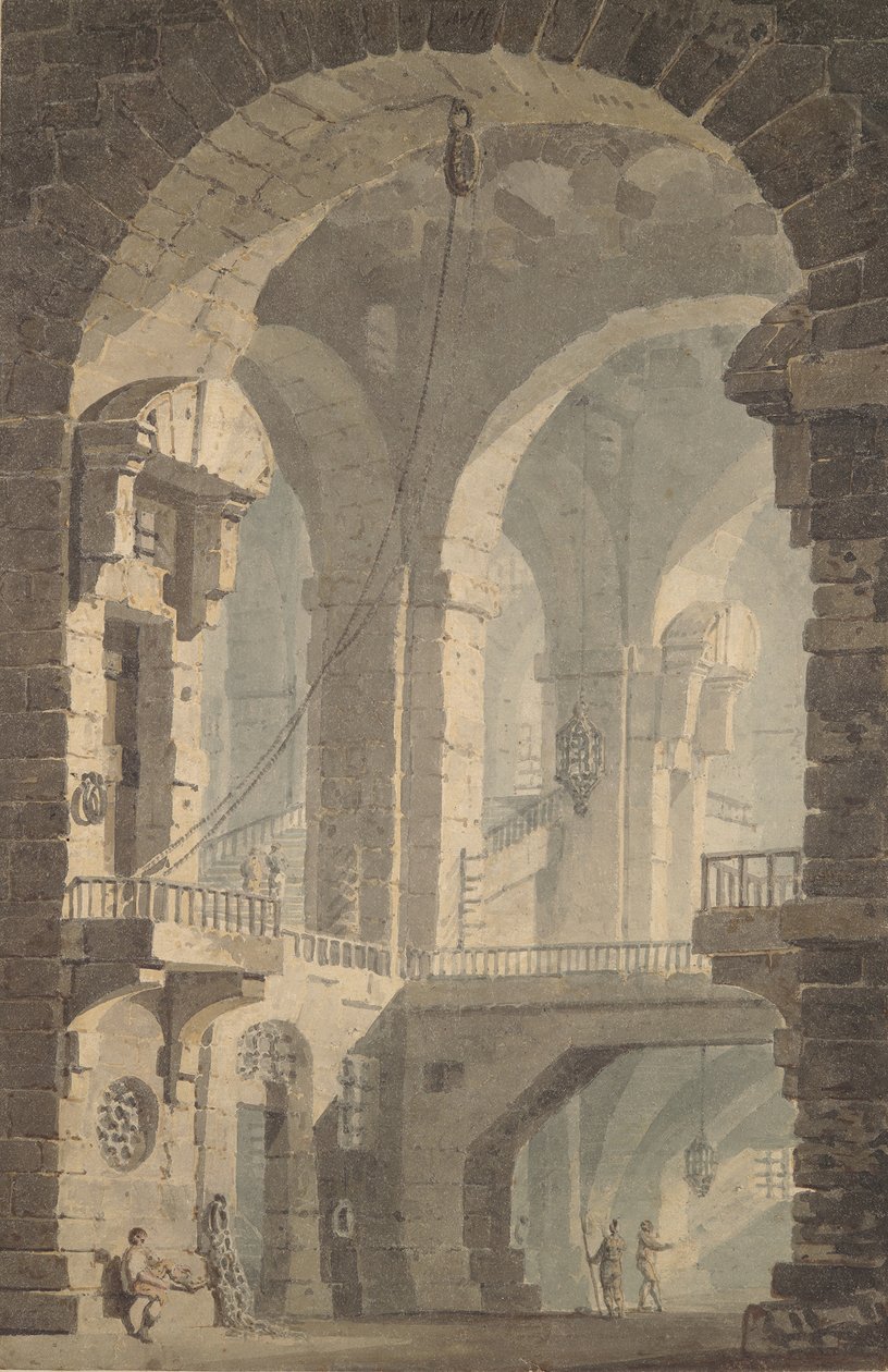 Mörkt fängelse Mörkt fängelse, 1790-99. av Joseph Mallord William Turner