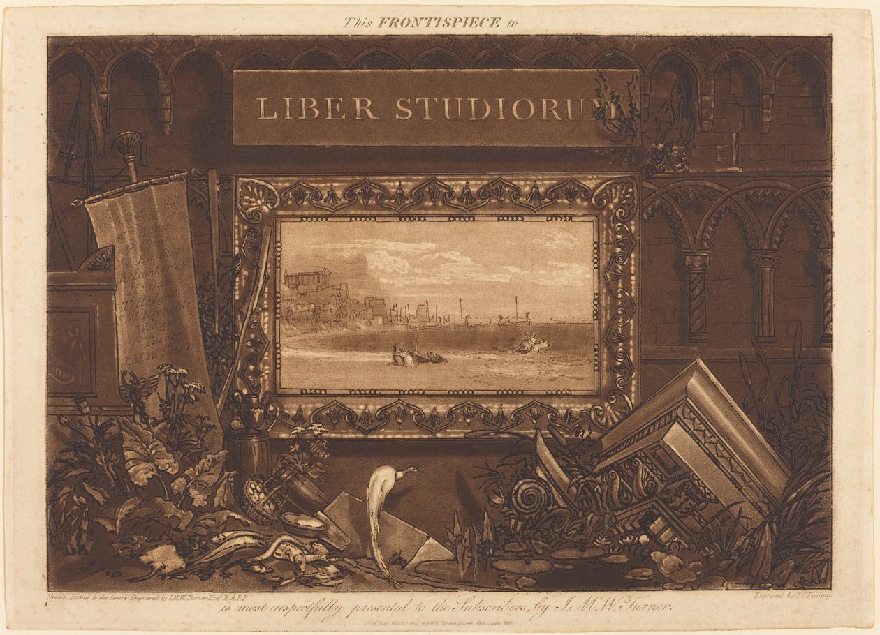Frontispice, publicerad 1812. av Joseph Mallord William Turner