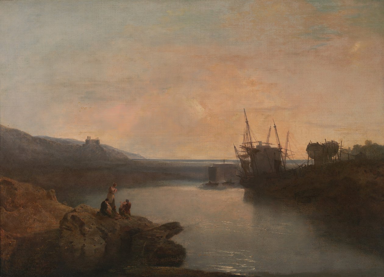 Harlech Castle, från Tygwyn Ferry, Summer