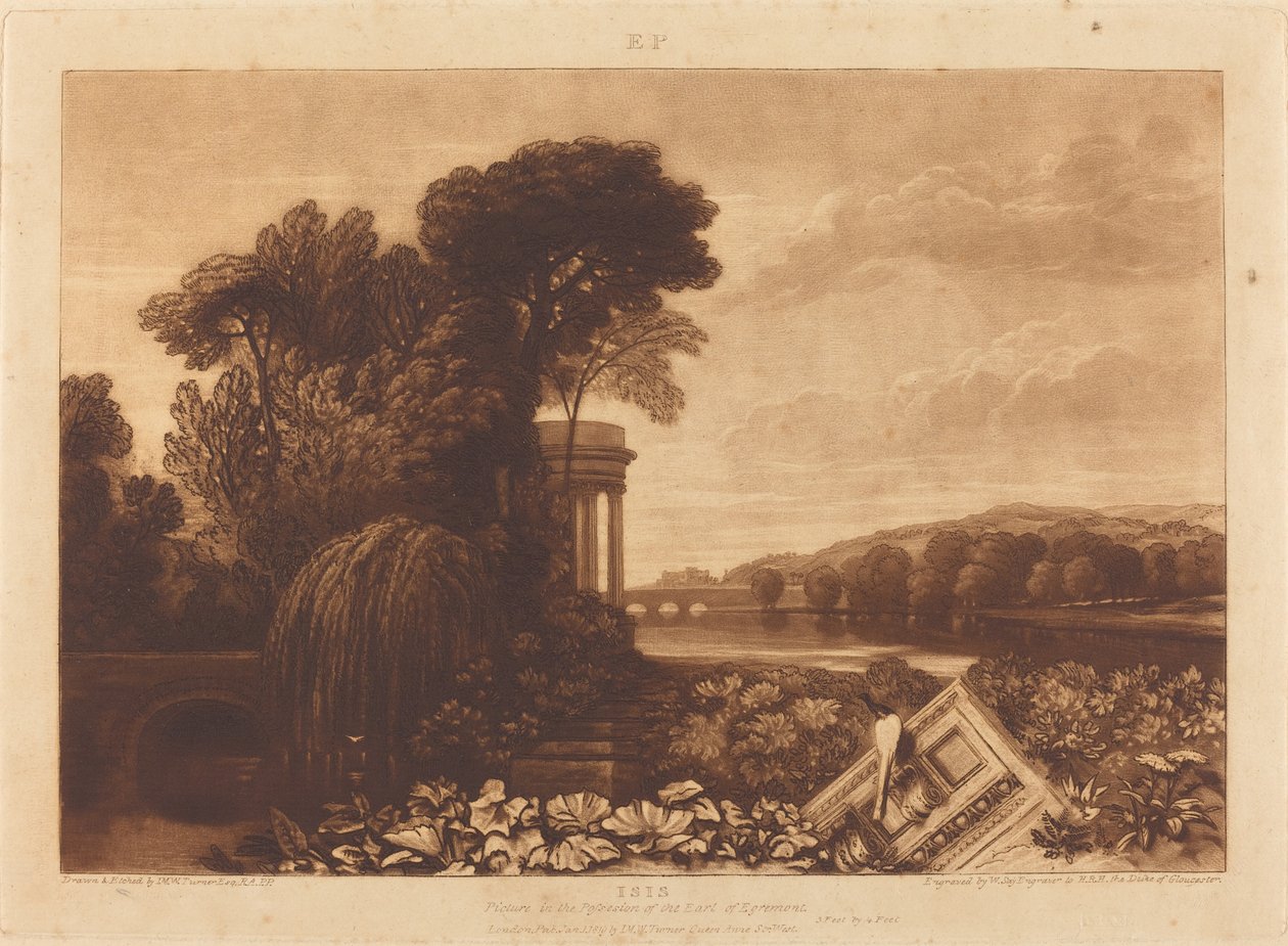 Isis, publicerad 1819. av Joseph Mallord William Turner