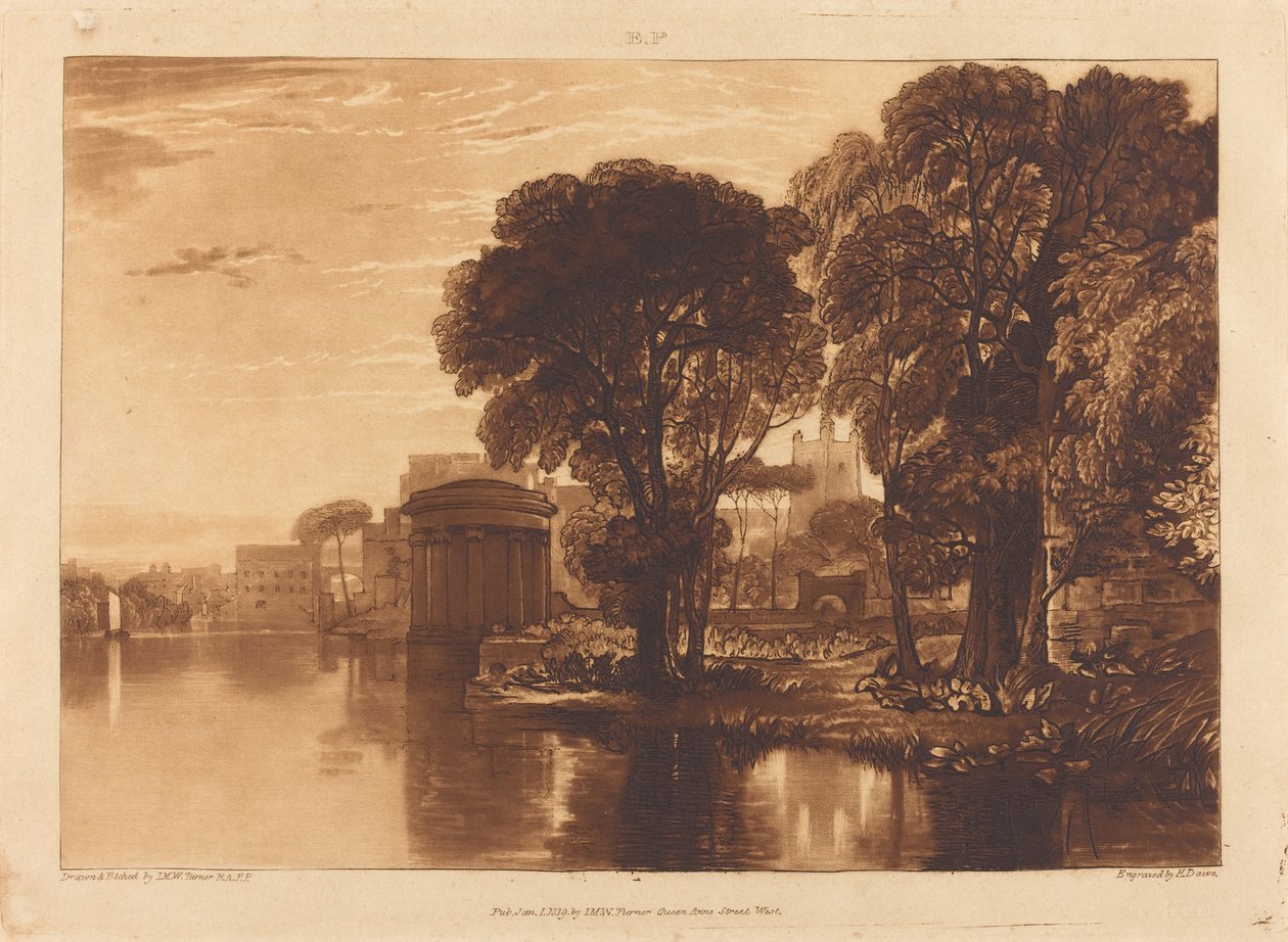Isleworth, publicerad 1819. av Joseph Mallord William Turner