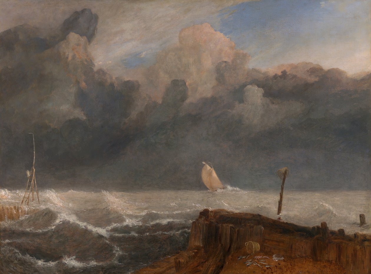 Port Ruysdael, mellan 1826 och 1827. av Joseph Mallord William Turner
