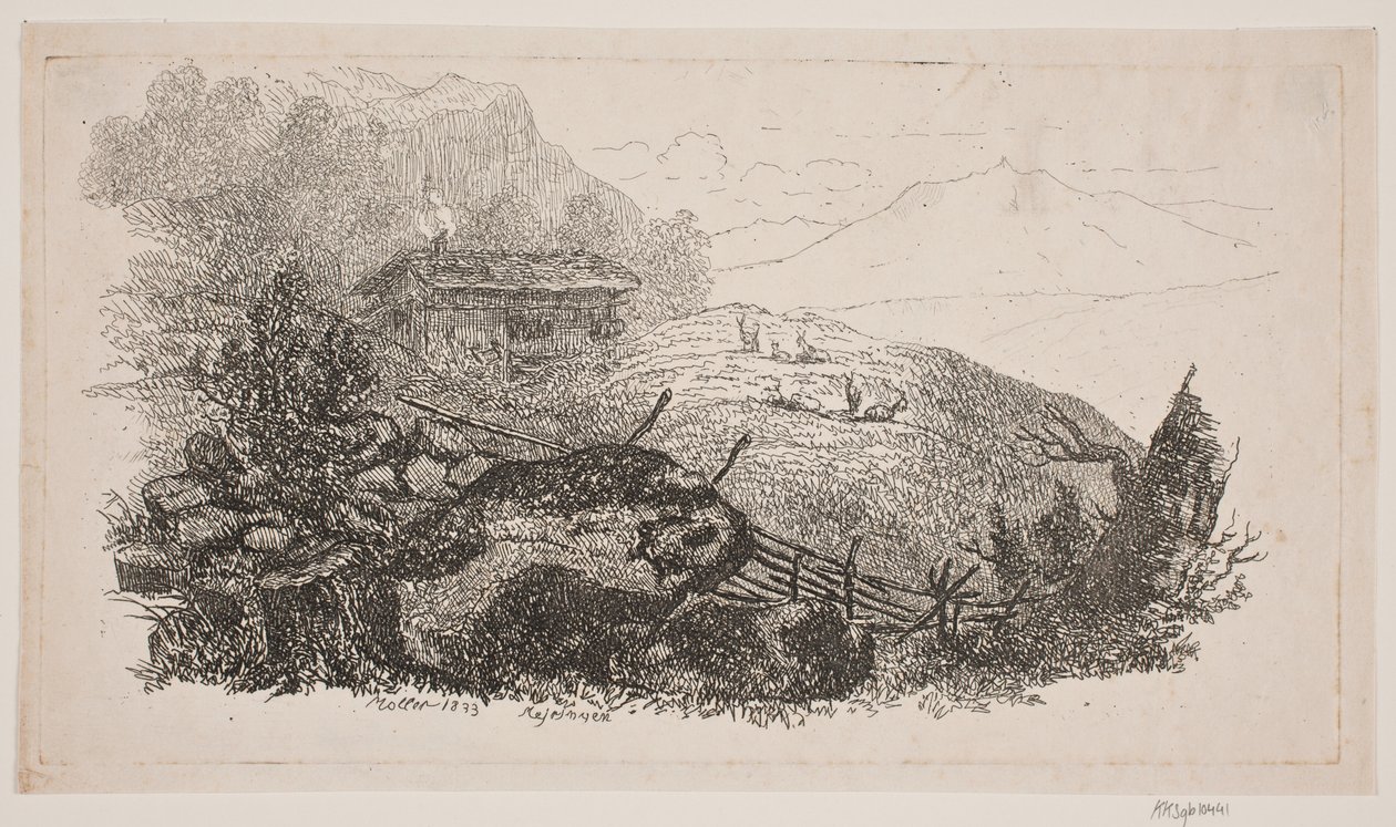 Bergsdel vid Meiringen av J.P. Møller