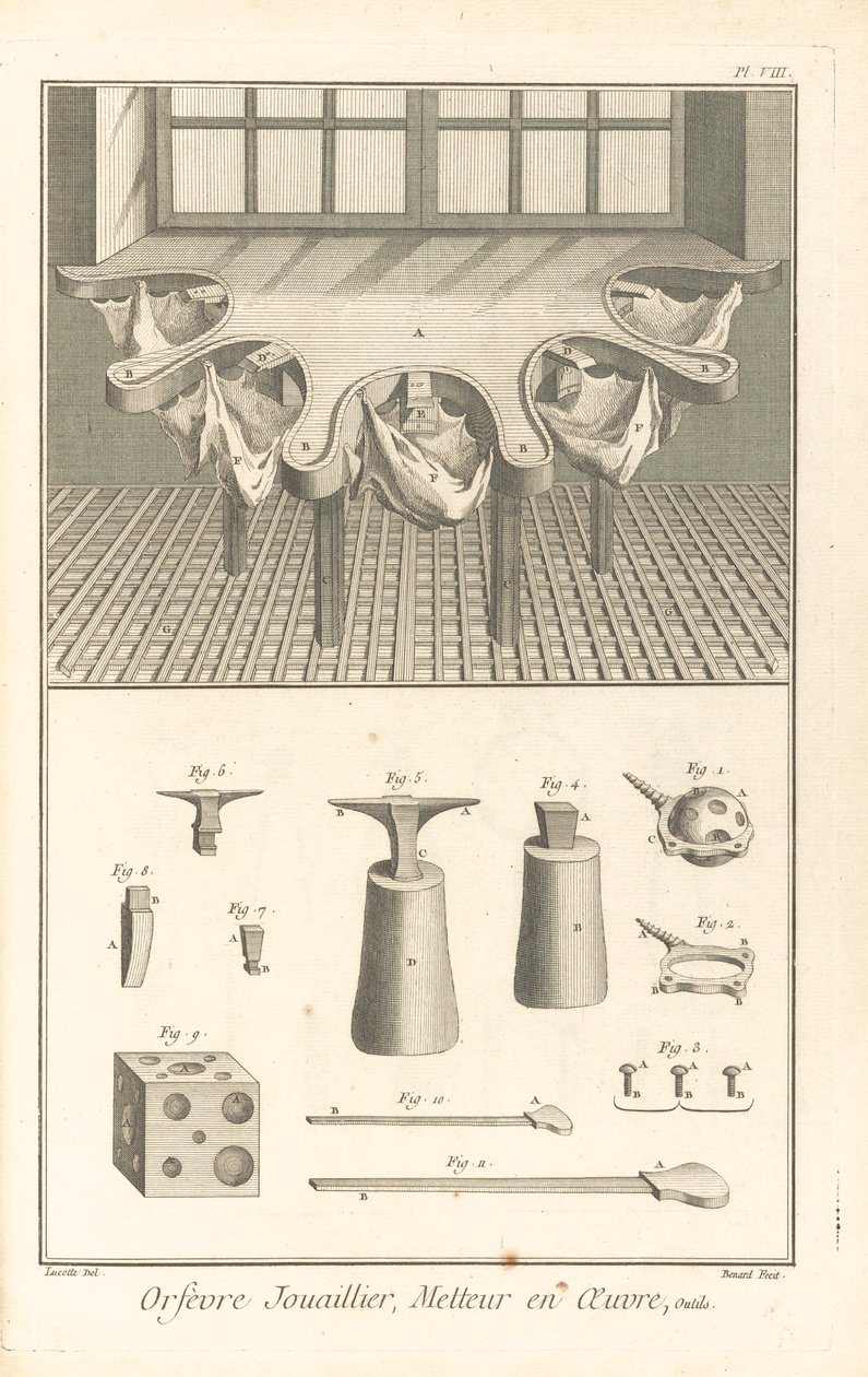 Guldsmed-juvelerare, implementerare, illustration från 