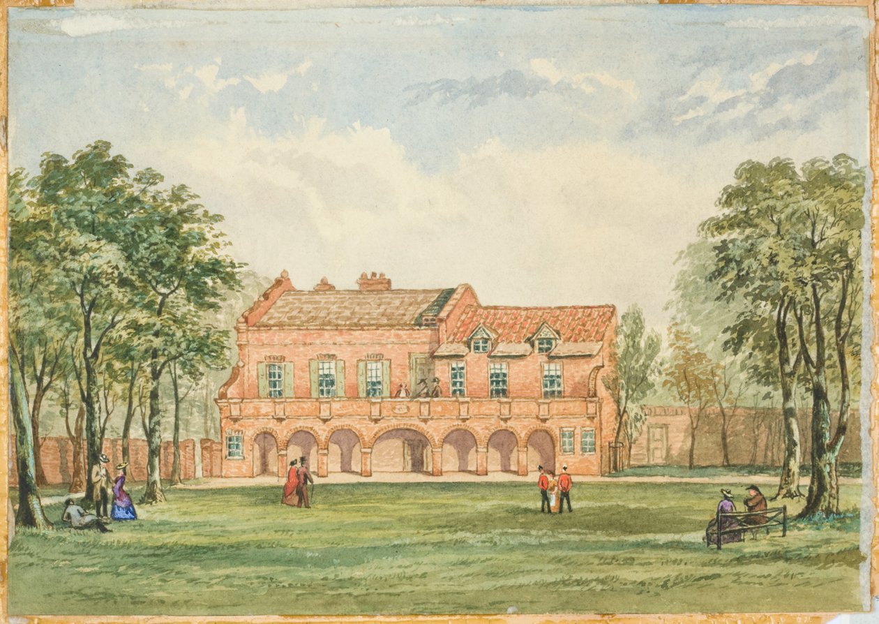 Old Forth House, Newcastle (kroppsfärg, penna och wc ombord) av J.R. Dewar