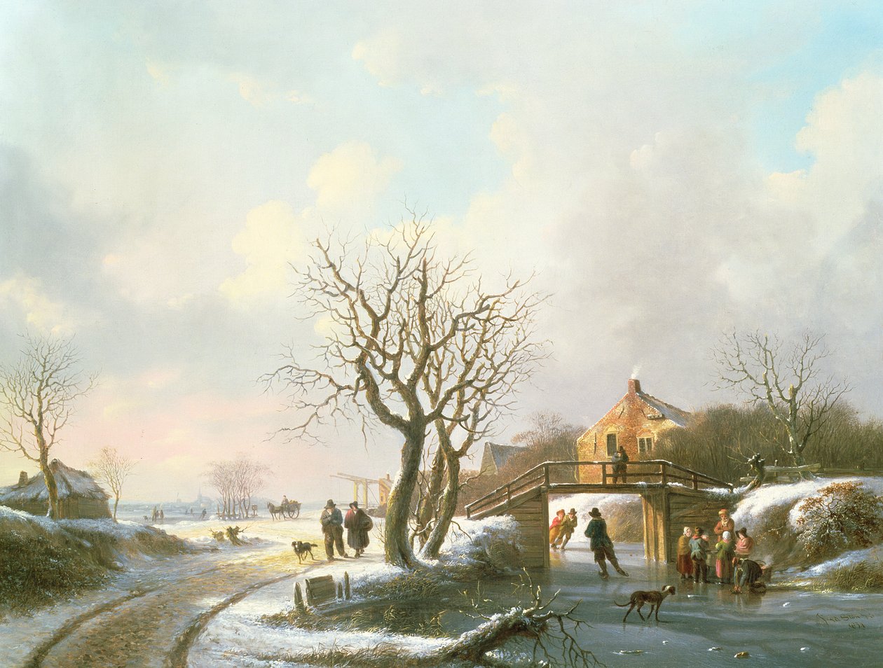 Vinterscen, 1800-talet av J.S.