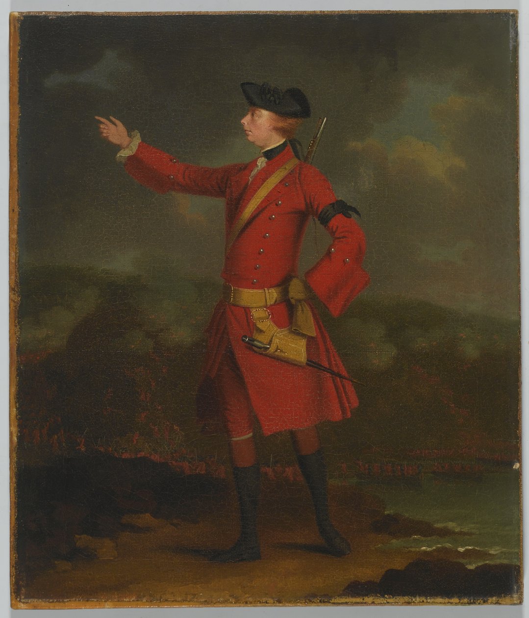 Porträtt av general Wolfe (1727-59) av J.S.C. Schaak