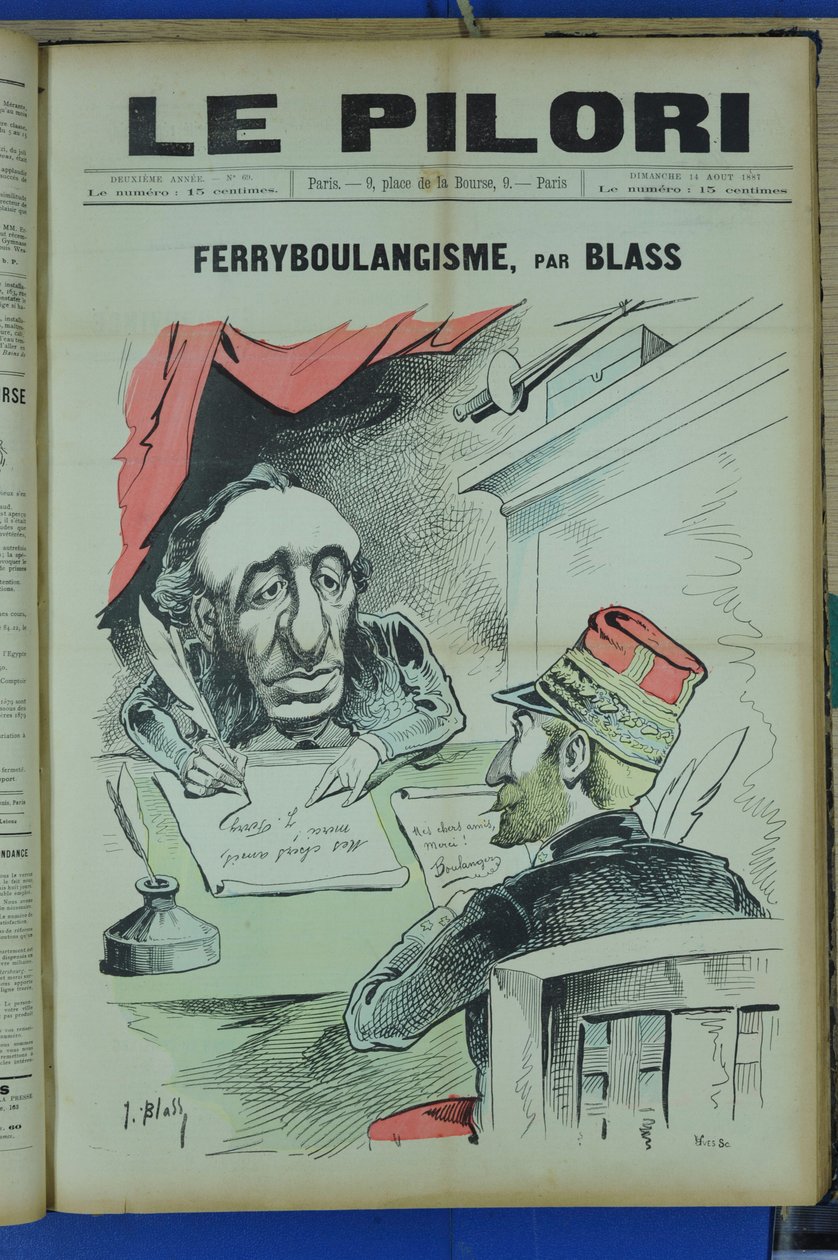Omslag till "Le Pilori", Satirique en Colours av J. (1847 1892) Blass