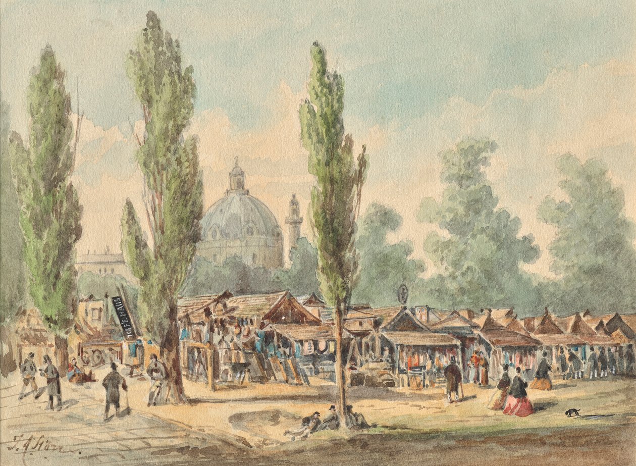 Den gamla tandelmarknaden i Wien av J. A. Störr