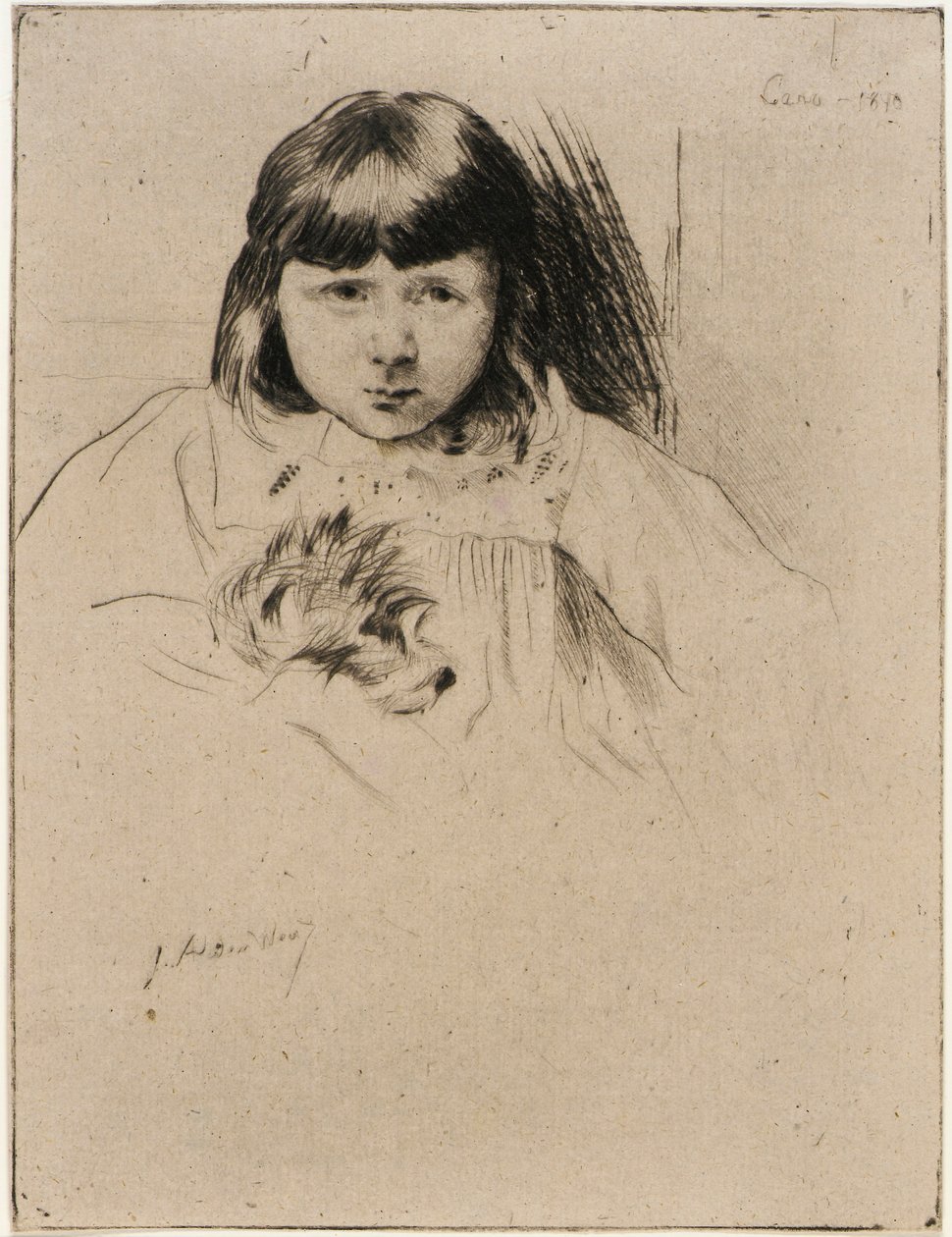 Gyp och zigenaren av J. Alden Weir
