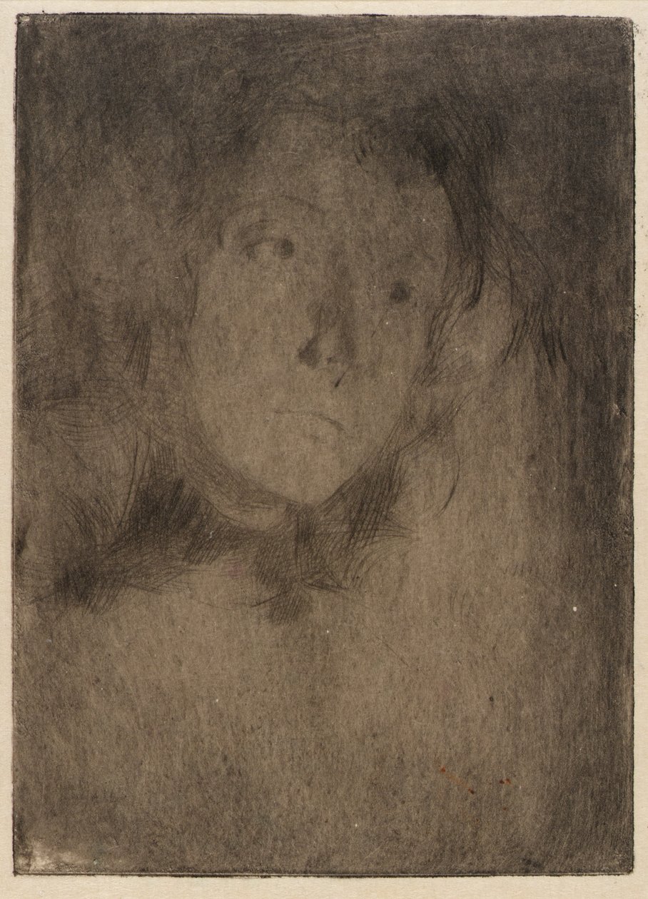 Huvud av en kvinna av J. Alden Weir