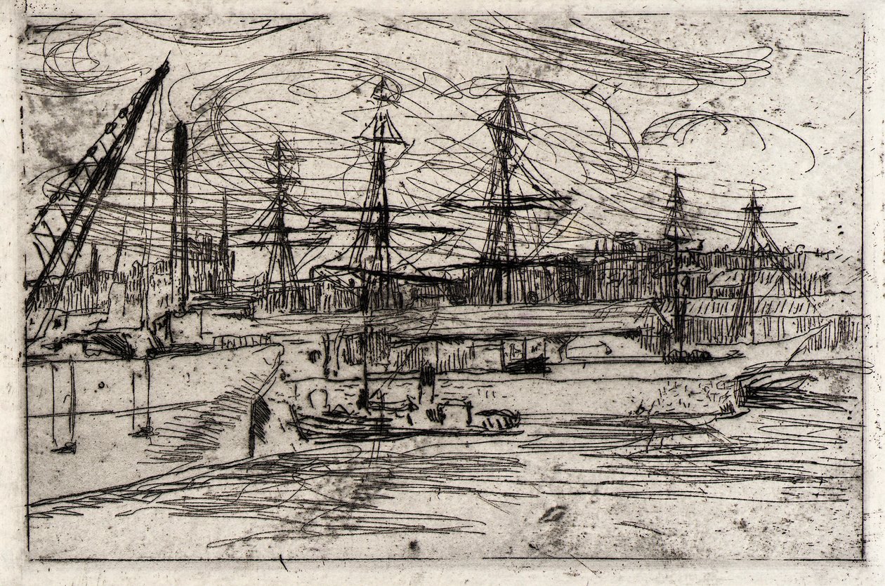 Liverpool Docks av J. Alden Weir