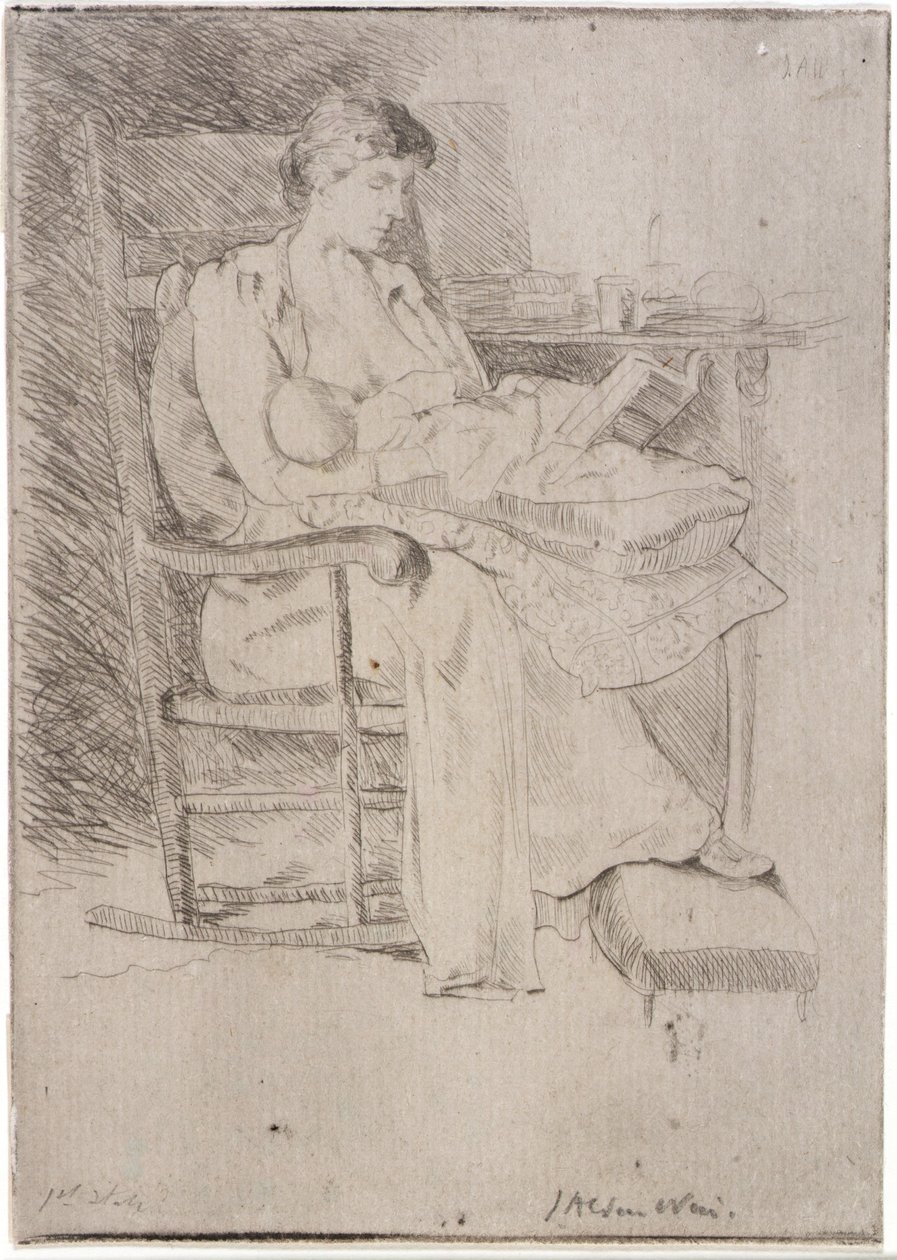 Mor och barn nr 2 av J. Alden Weir