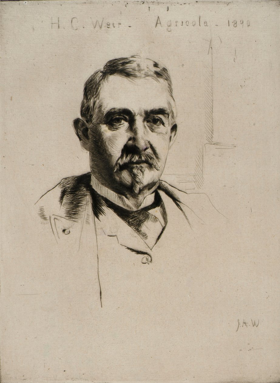 Porträtt av överste H.C. Weir (Agricola) av J. Alden Weir