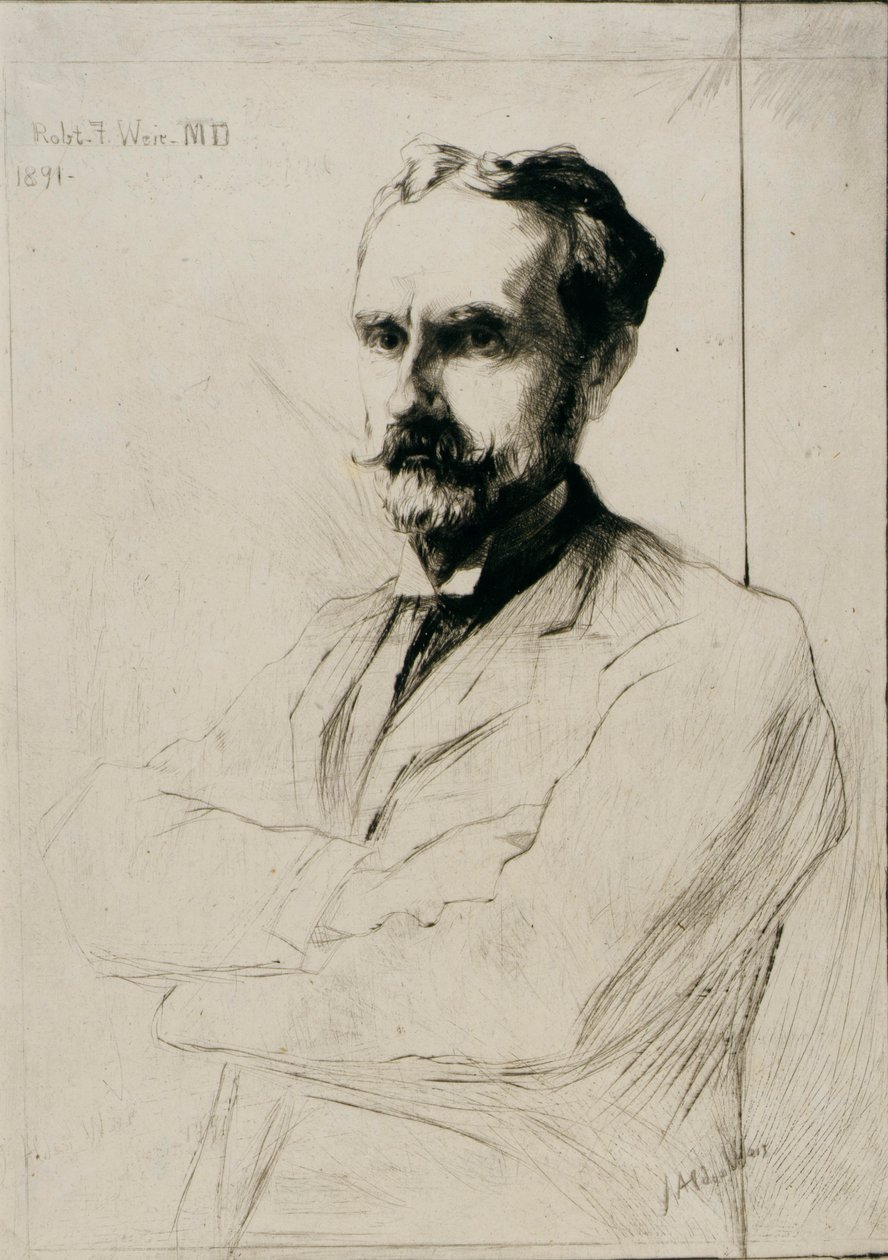 Porträtt av Dr. Robert F. Weir av J. Alden Weir