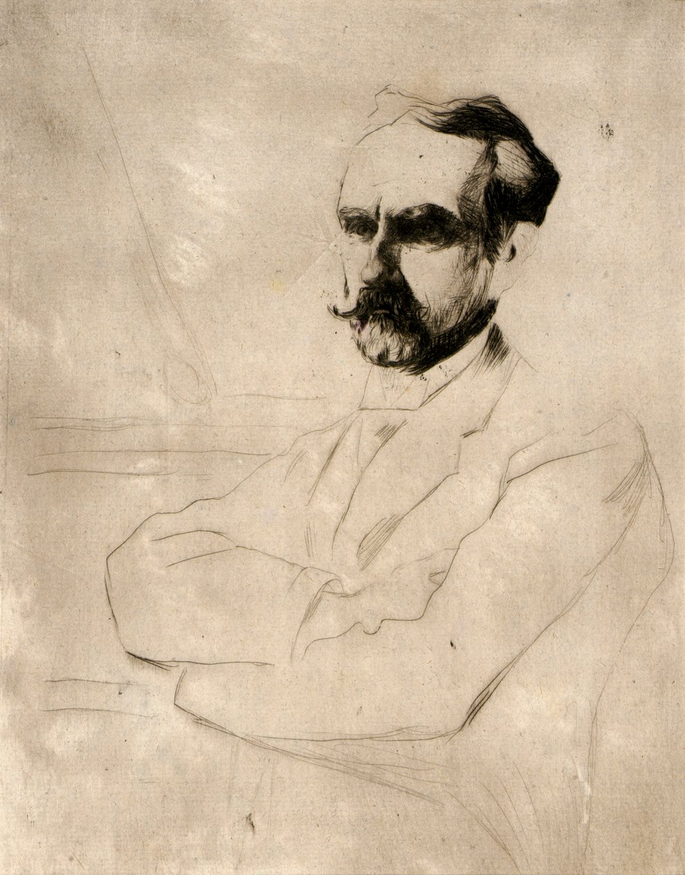 Porträtt av Dr. Robert F. Weir av J. Alden Weir