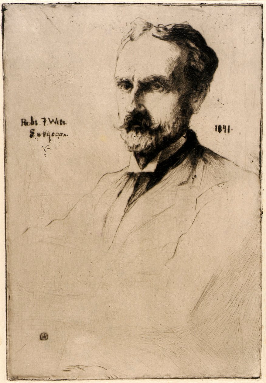 Porträtt av Dr. Robert F. Weir av J. Alden Weir