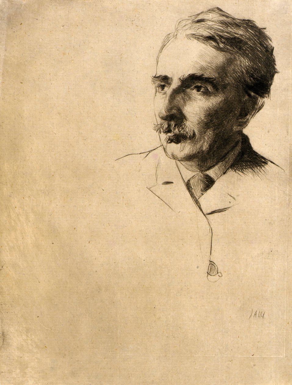 Porträtt av John F. Weir av J. Alden Weir