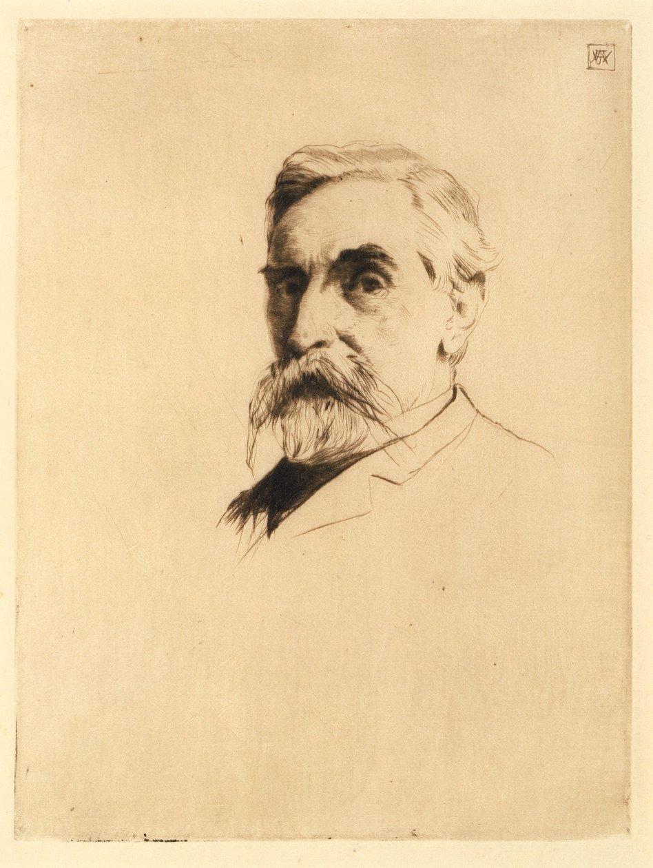 Porträtt av Robert Weir av J. Alden Weir