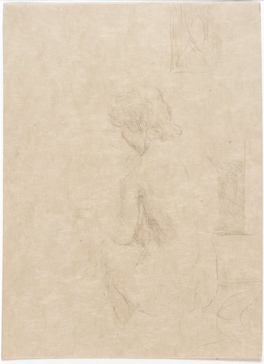 Sittande modell av J. Alden Weir