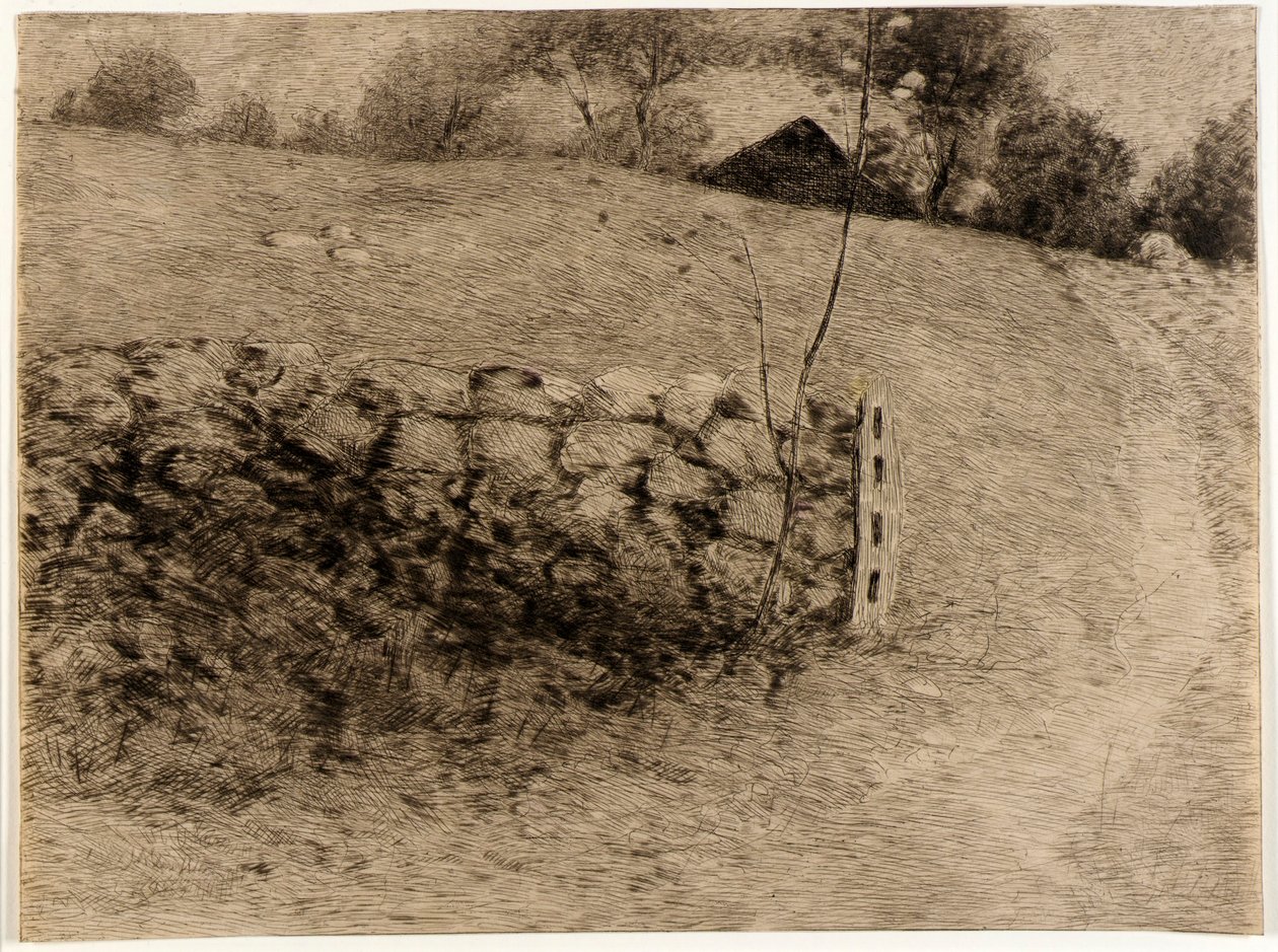 The Barn Lot av J. Alden Weir