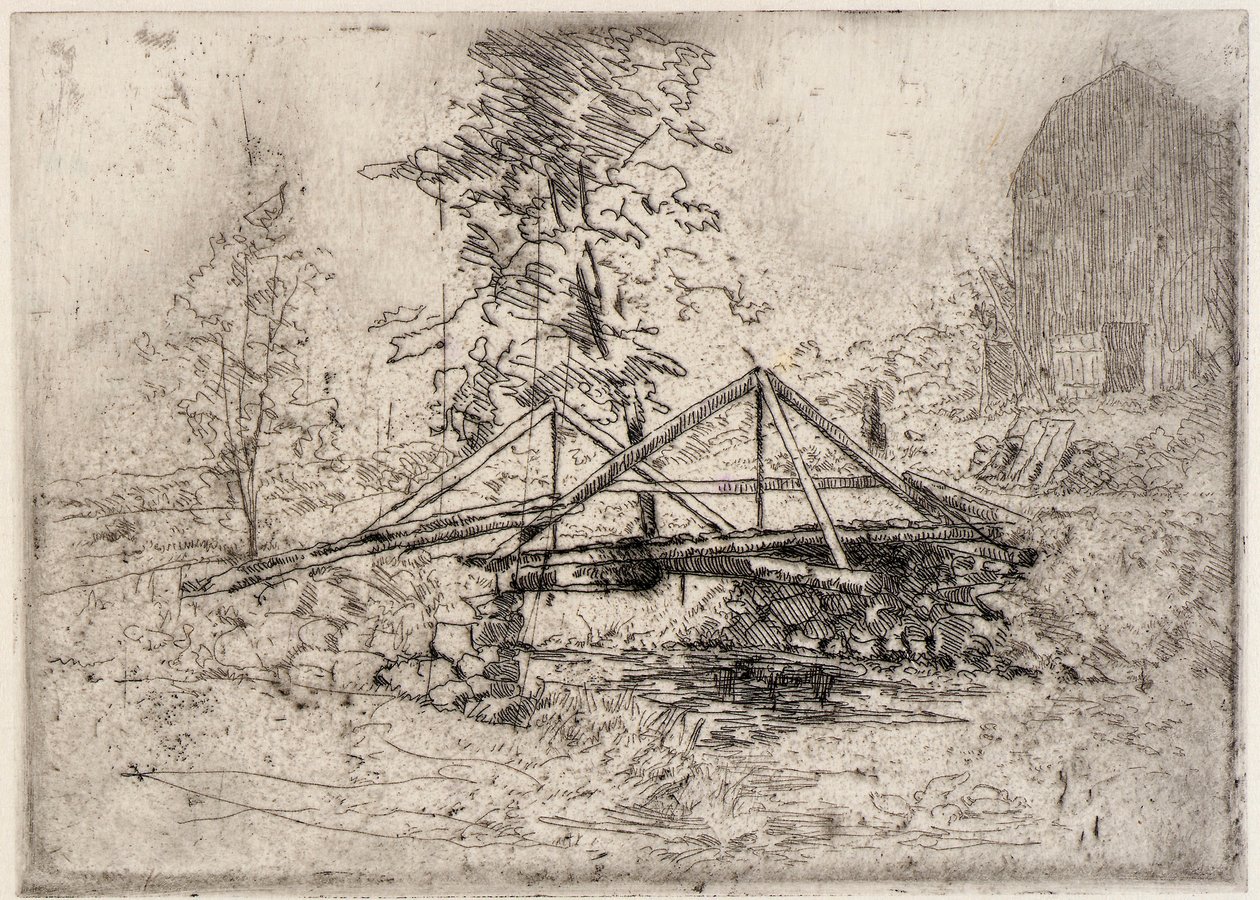 Träbron av J. Alden Weir