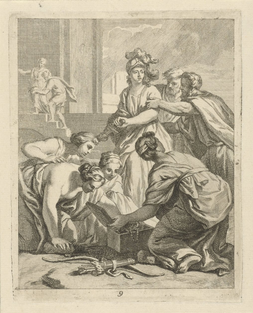 Akilles och Lycomedes döttrar Scener ur Achilles liv (serietitel) Vitam et mortem achilli (serietitel) av J. Alexander Janssens