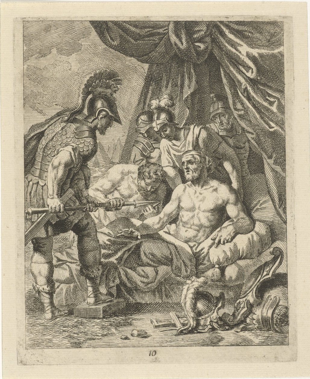 Achilles helar Telephos Scener ur Achilles liv (serietitel) Vitam et mortem achilli (serietitel) av J. Alexander Janssens