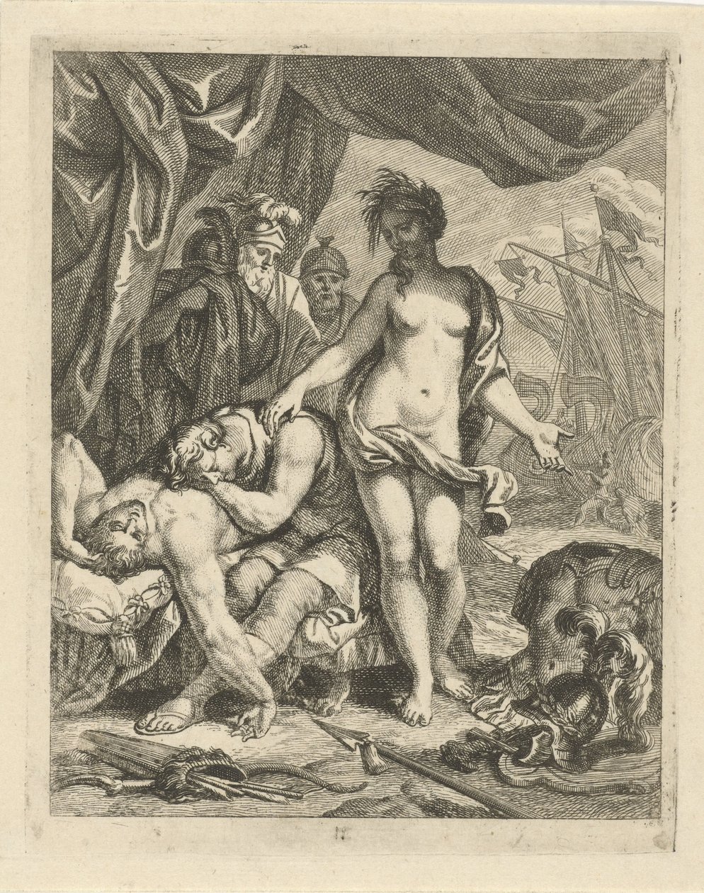 Achilles sörjer Patroklos död Scener ur Achilles liv (serietitel) Vitam et mortem achilli (serietitel) av J. Alexander Janssens