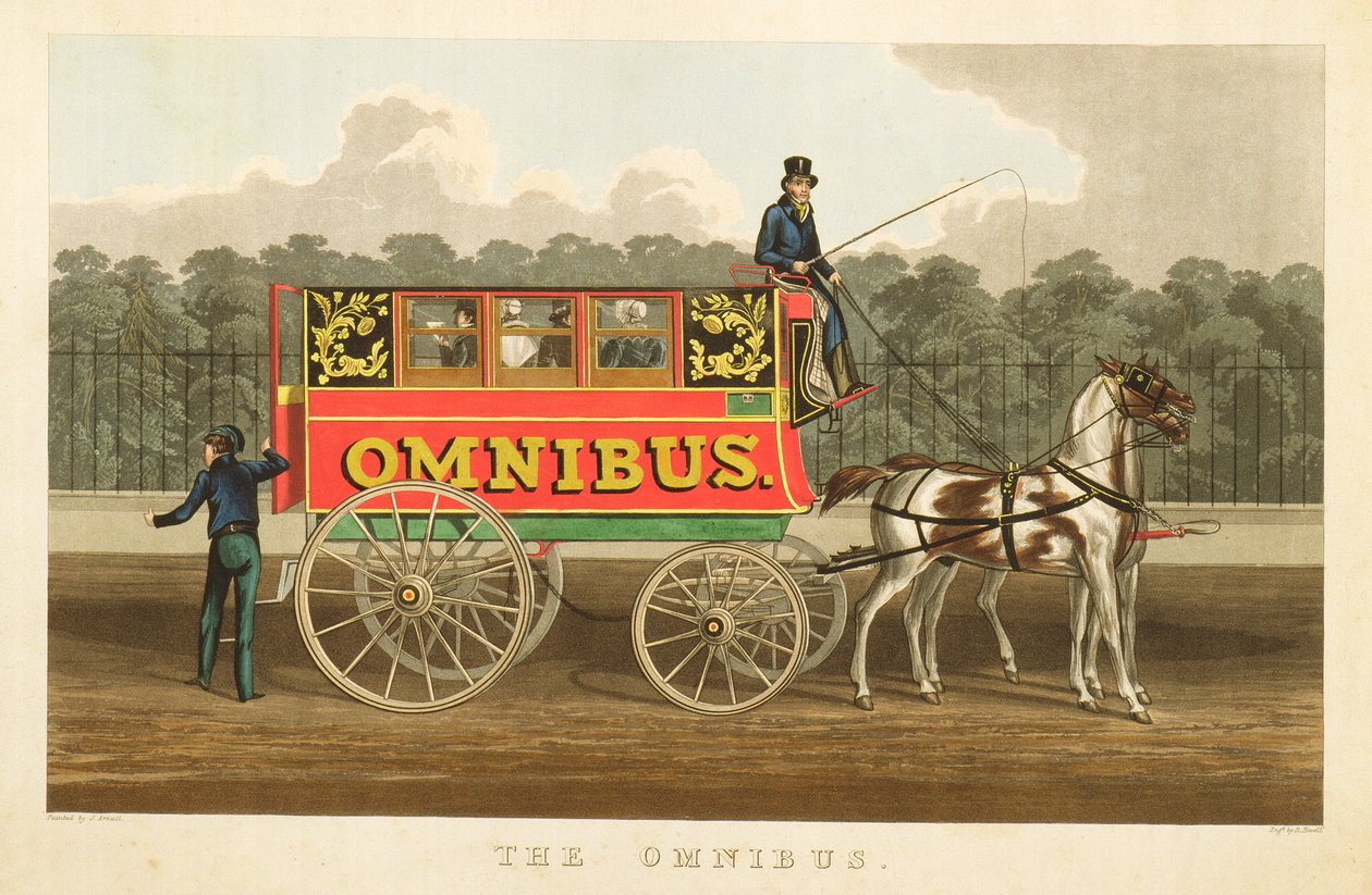 Omnibus, graverad av Robert Havell, 1833 av J. Arnull